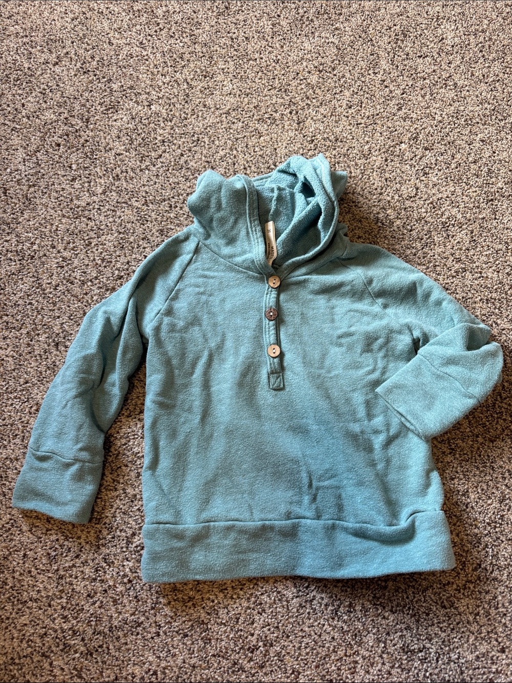 Kids' Teal Childhoods Henley hoodie